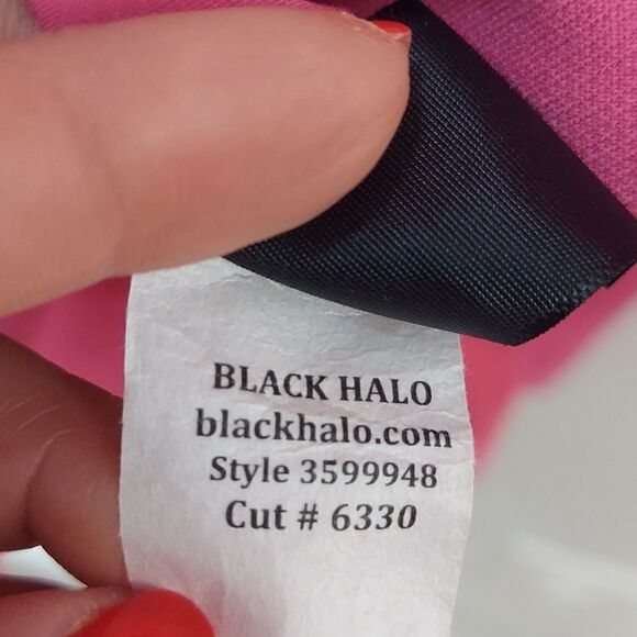 Black Halo French Rose Mystic Sheath Dress Sz 8 - Picture 9 of 9